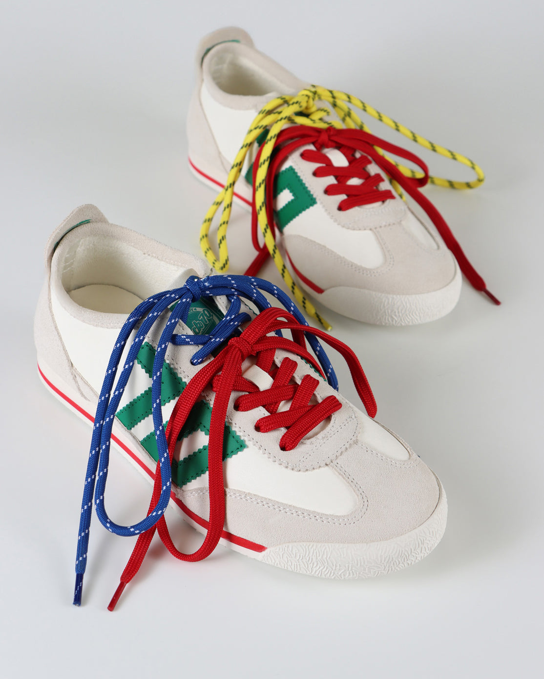 Leon in White Green Sneakers | Women's Shoes by BACK 70 – Back 70 USA