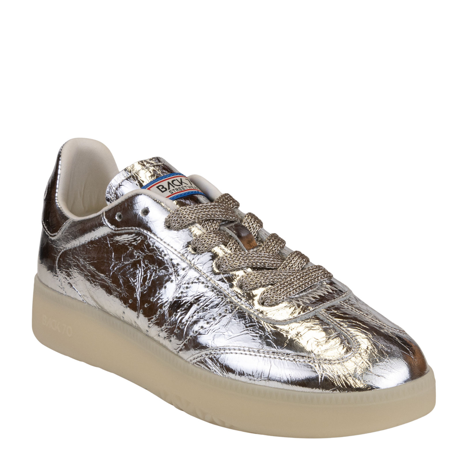 Boston 2508 in Silver Sneakers Women's Shoes by BACK 70 – Back