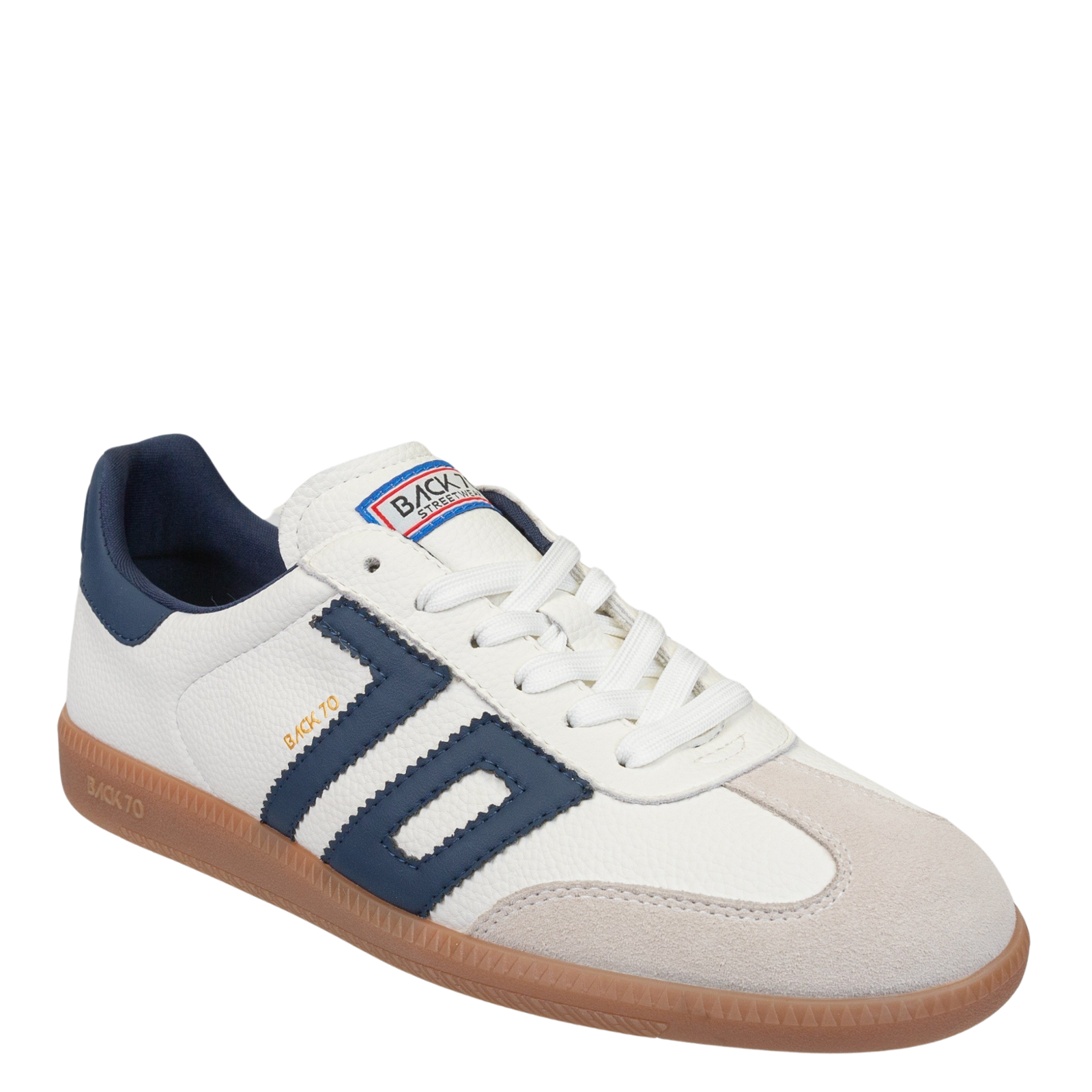 Cloud 600 in White Navy Sneakers Men's Shoes by BACK 70 Back 70 USA