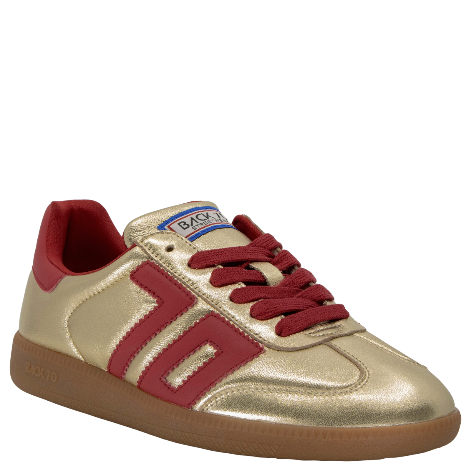 Cloud Nm in Gold Red Sneakers | Women's Shoes by BACK 70 – Back 70 USA