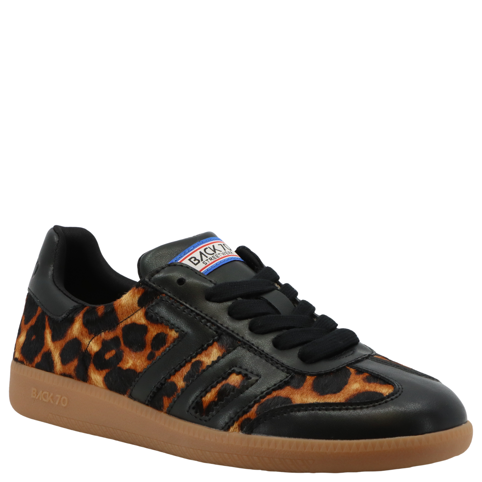 Cloud P in Leopard Black Sneakers | Women's Shoes by BACK 70