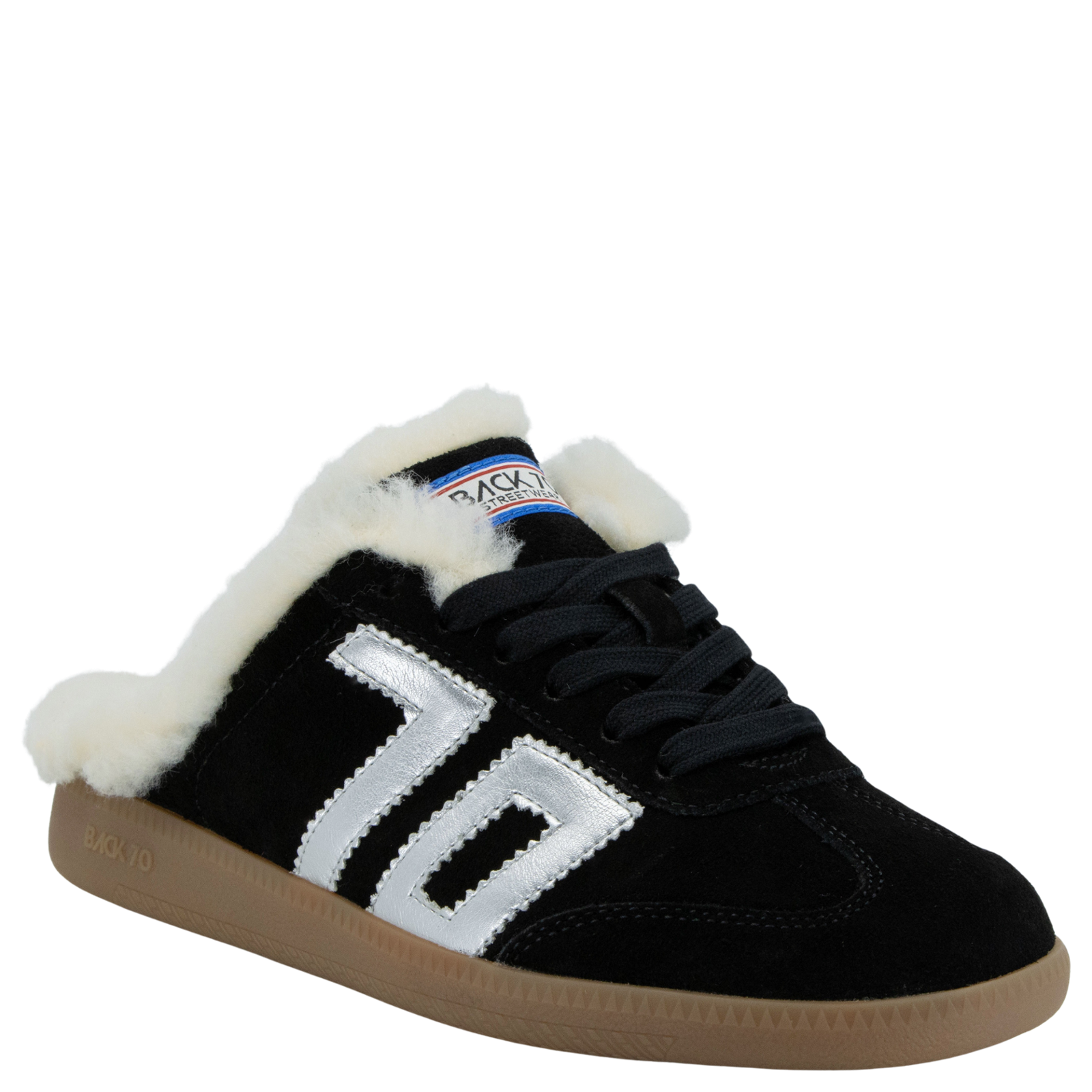 Easter Fl in Coal Silver Backless Sneakers | Women's Shoes by BACK