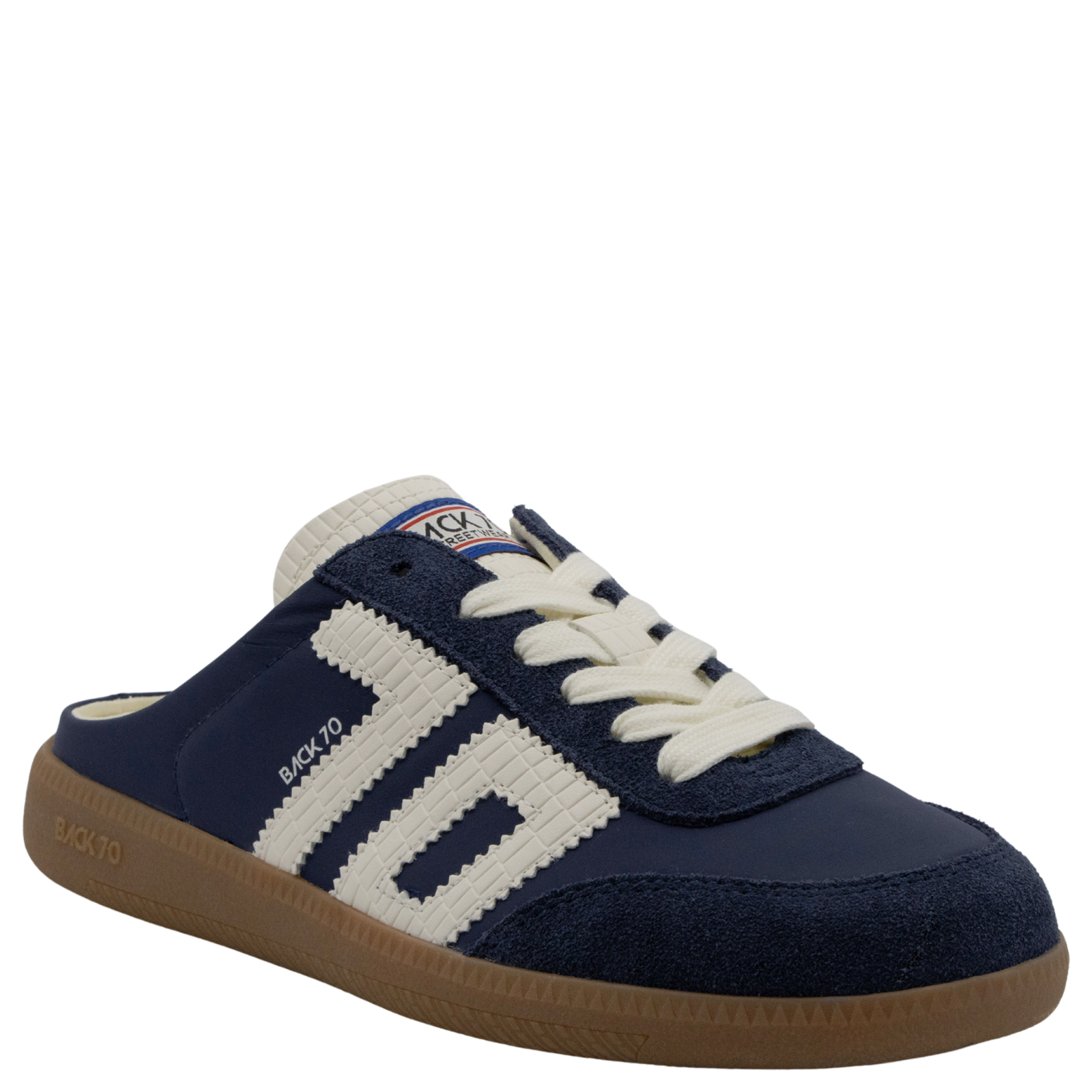 Easter in Navy Backless Sneakers | Women's Shoes by BACK 70