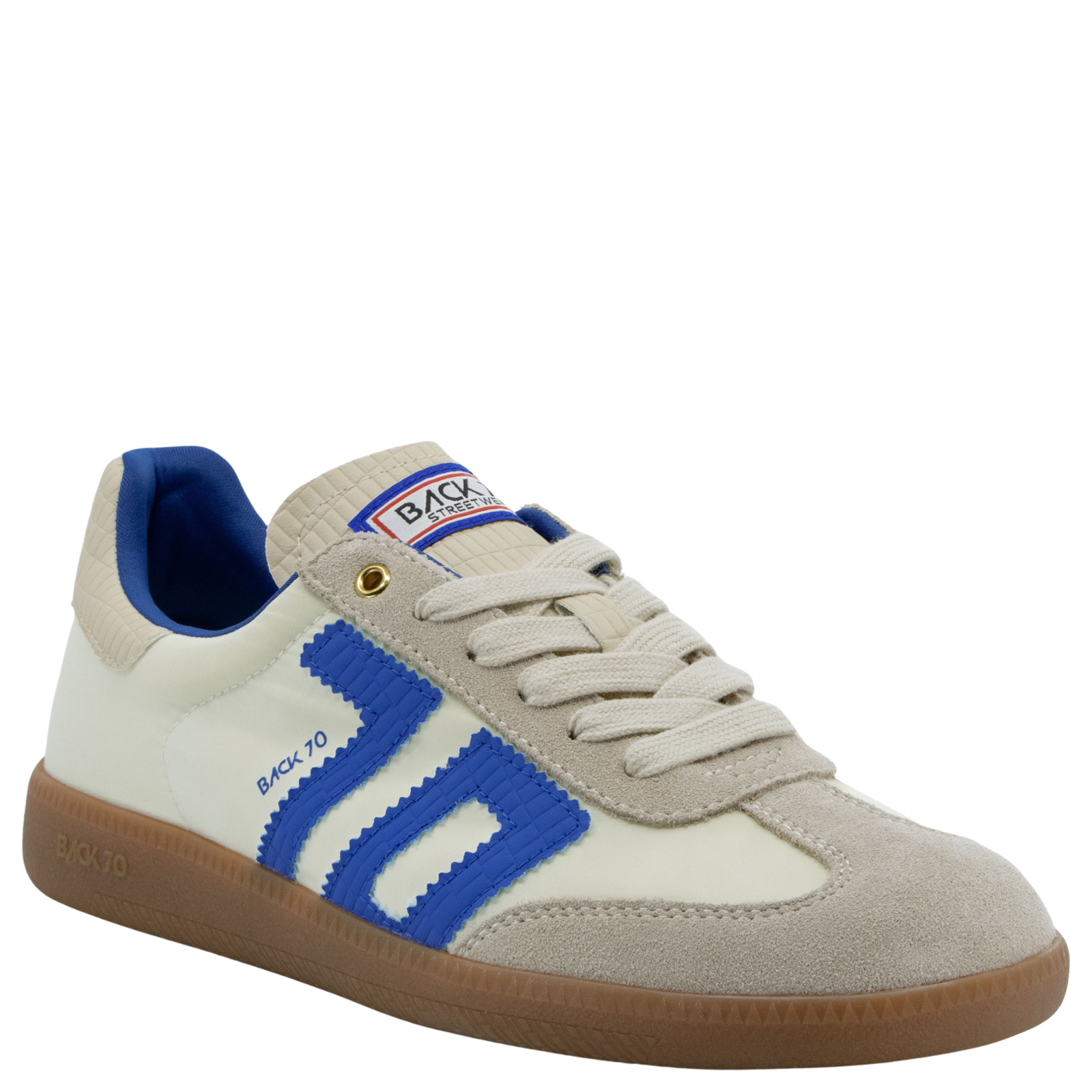 Ghost 2513 in Beige Navy Sneakers | Women's Shoes by BACK 70 Ghost 2513 in Beige Navy Sneakers | Women's Shoes by BACK 70