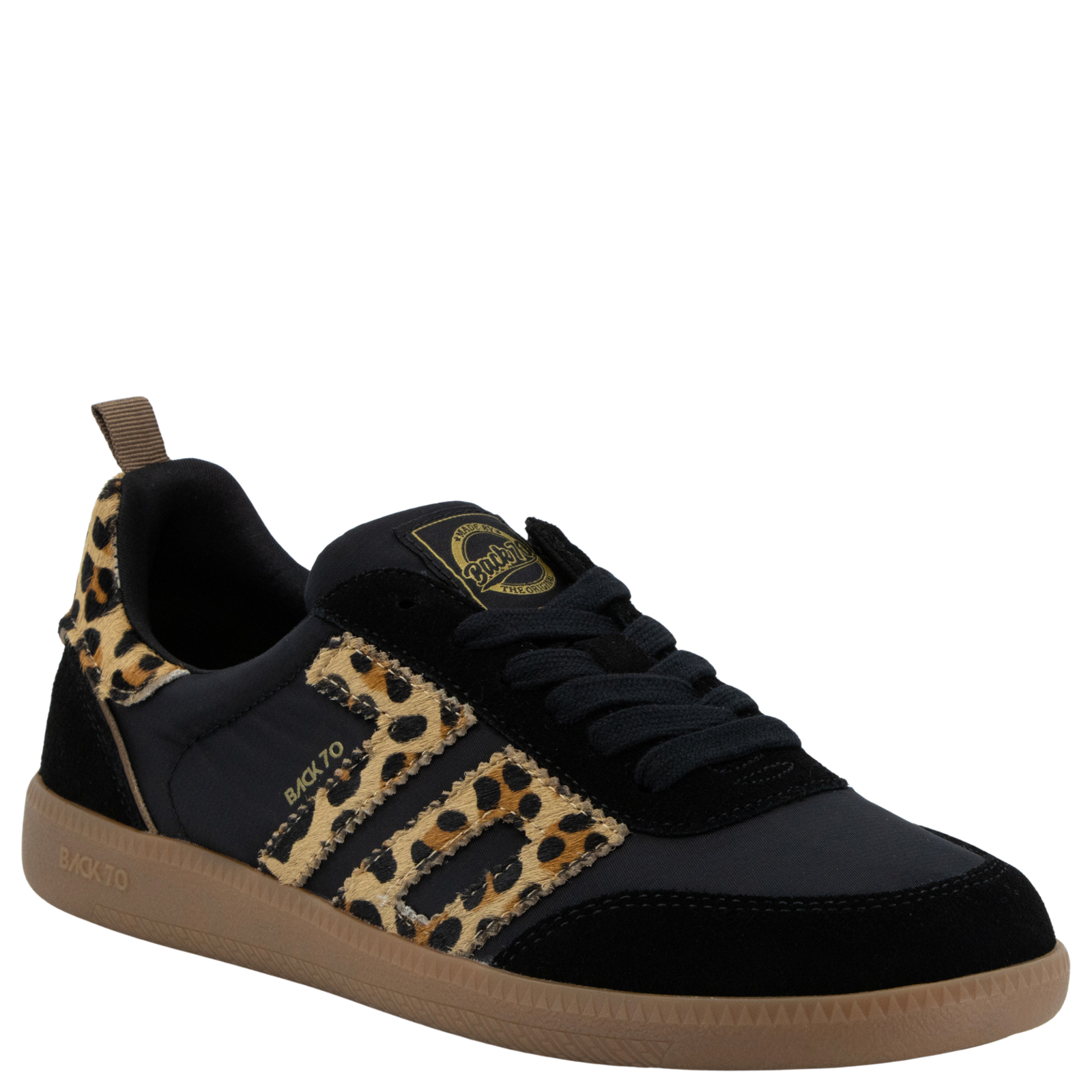 Ghost N in Black Leopard Sneakers
