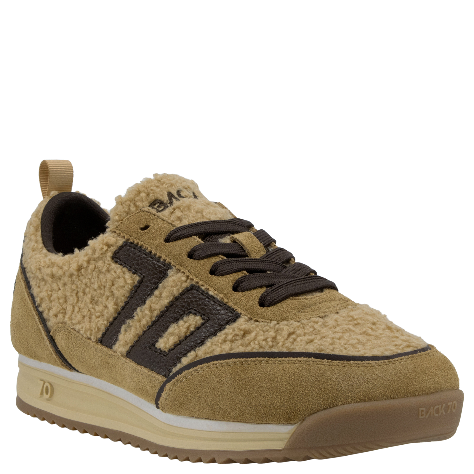 Jogger Ft in Beige Coffee Sneakers | Women's Shoes by BACK 70