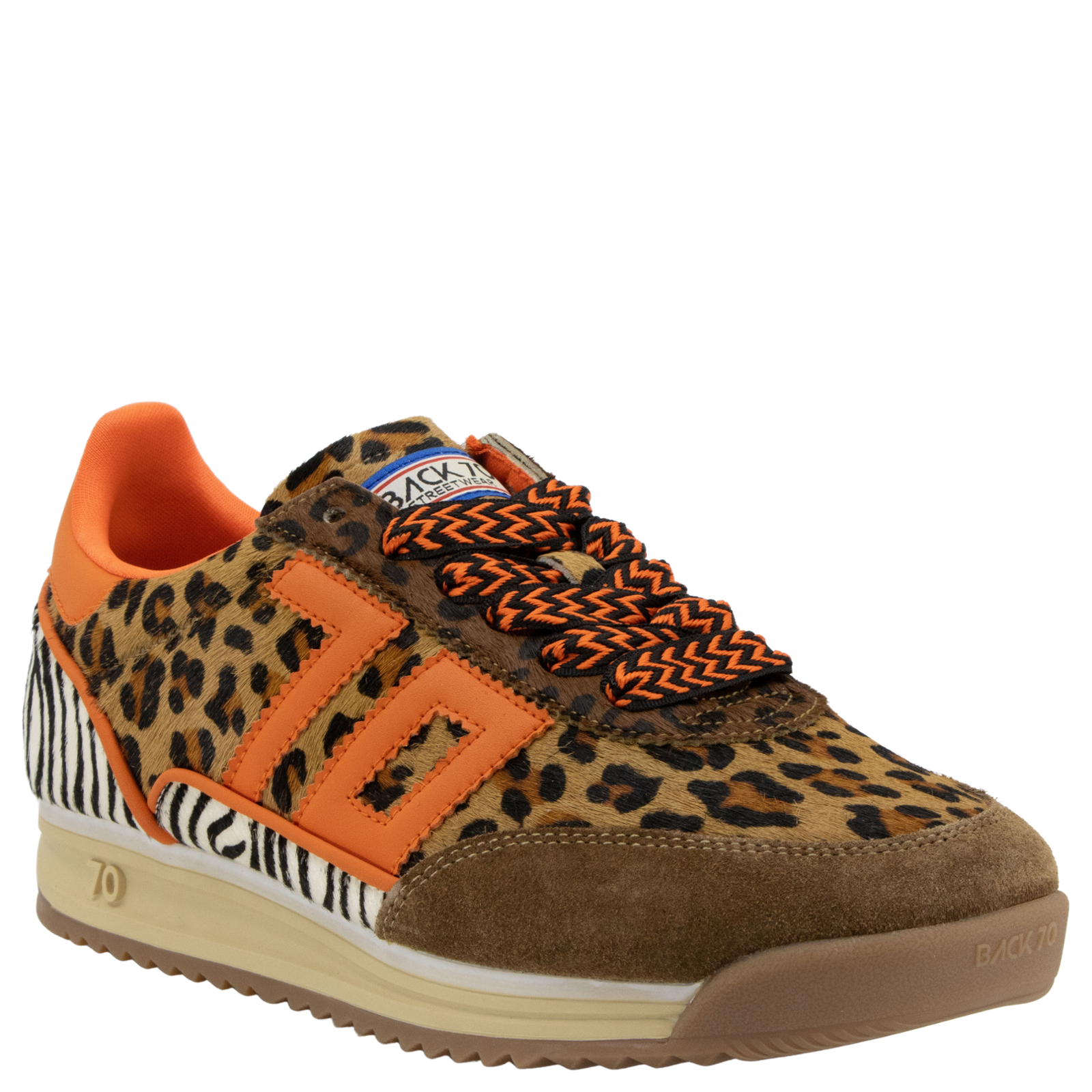 Jogger L in Mix Cuoio Orange Sneakers | Women's Shoes by BACK 70