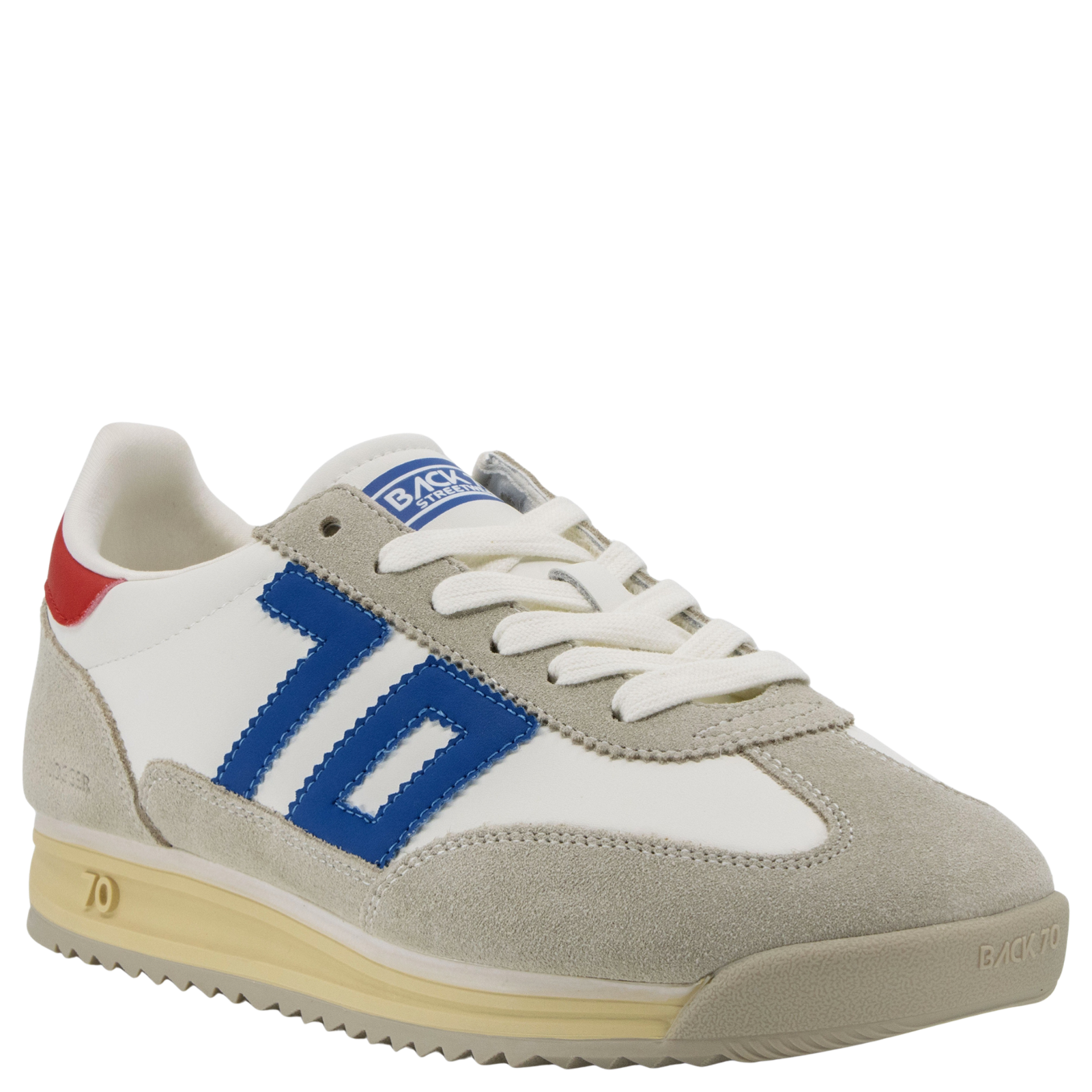 Jogger M in White Ice Navy Sneakers | Women's Shoes by BACK 70