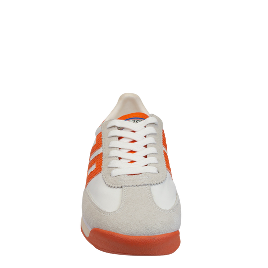 BARKLEY JOGGER in WHITE ORANGE, front view