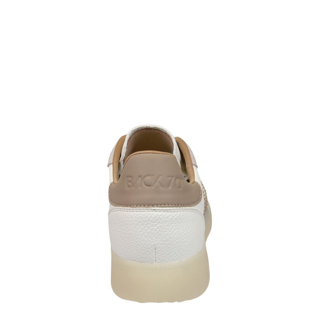 BOSTON 600 in WHITE TAUPE, back view