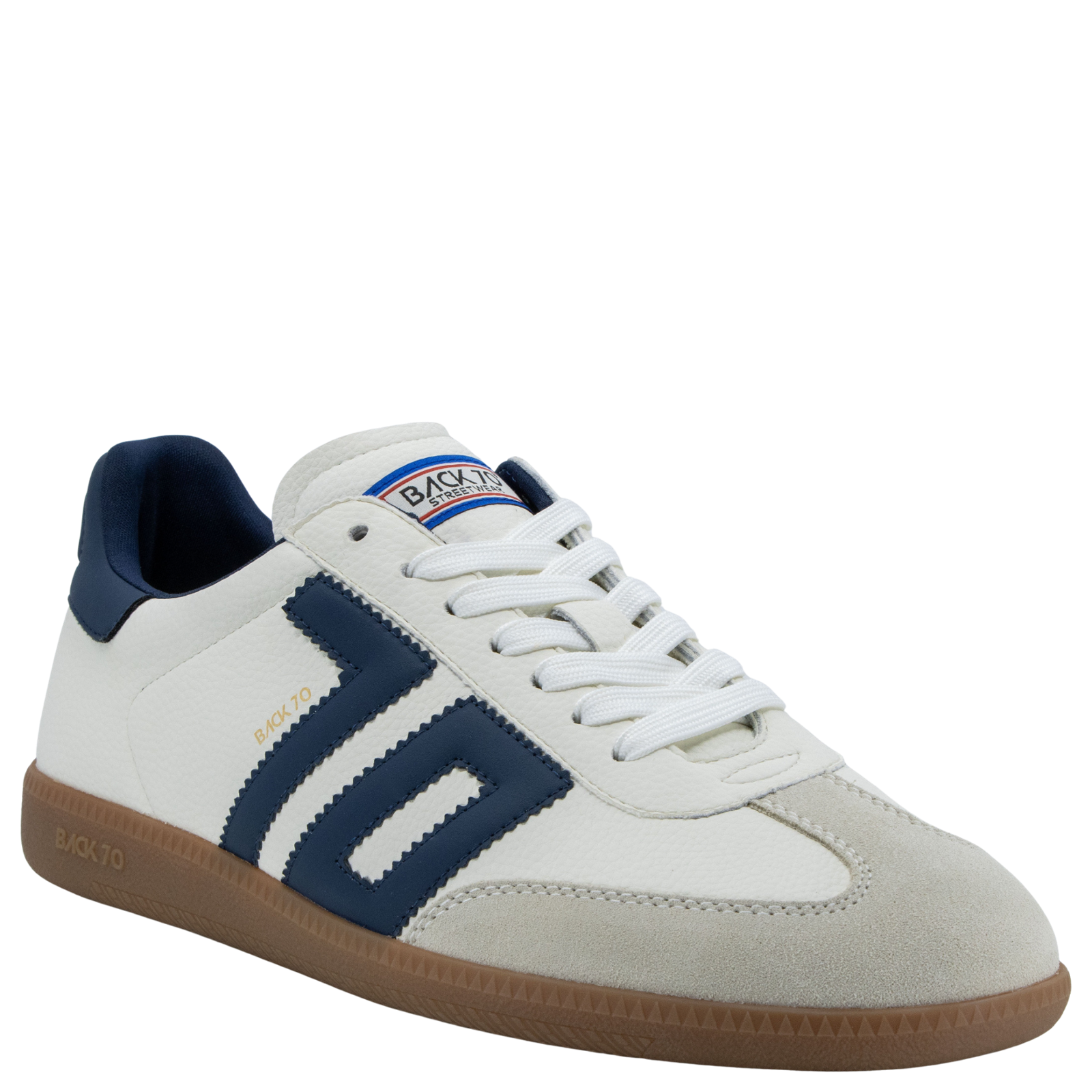Cloud 600 in White Navy Sneakers | Men's Shoes by BACK 70 – Back Cloud 600 in White Navy Sneakers | Men's Shoes by BACK 70 – Back
