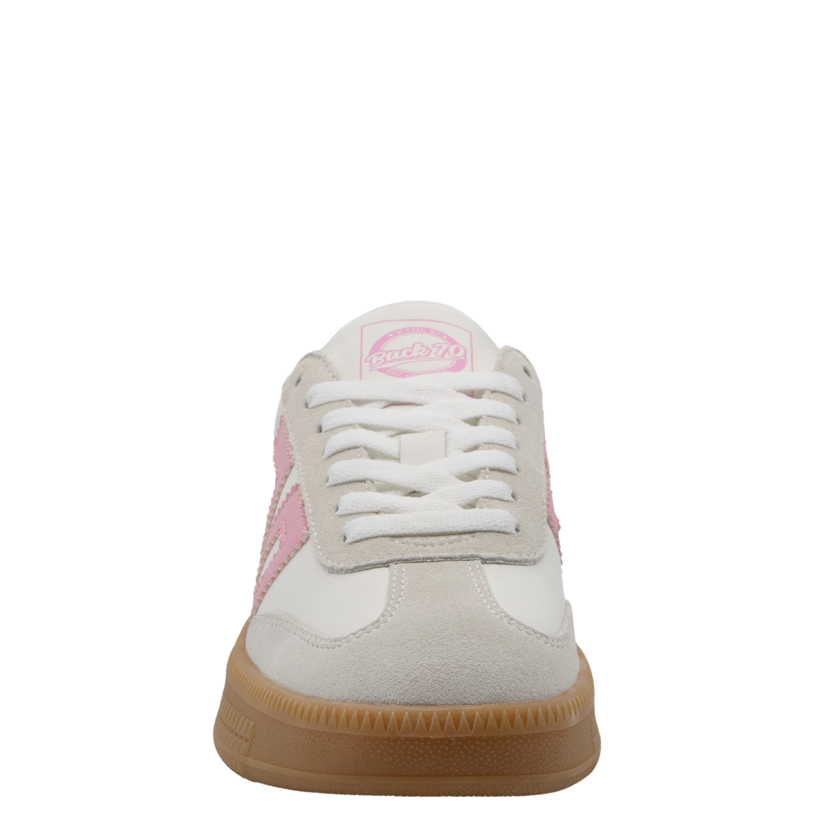 DOUBLE in COW WHITE PINK, front view