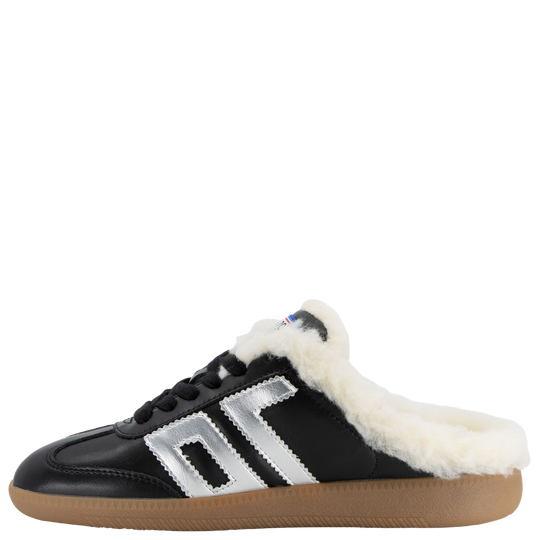 EASTER FL in BLACK SILVER Backless Sneakers