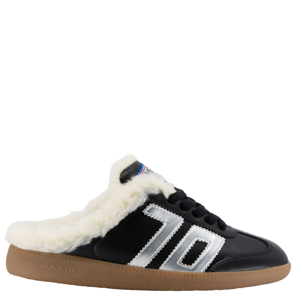 EASTER FL in BLACK SILVER Backless Sneakers