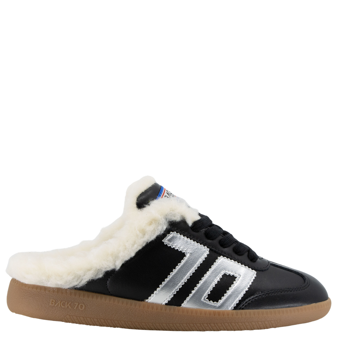 EASTER FL in BLACK SILVER Backless Sneakers