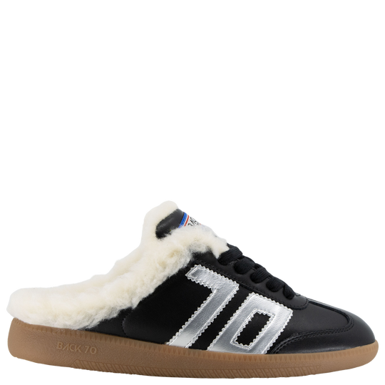 EASTER FL in BLACK SILVER Backless Sneakers