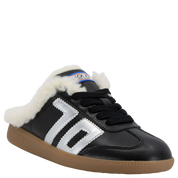 EASTER FL in BLACK SILVER Backless Sneakers