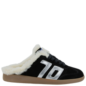 EASTER FL in COAL SILVER Backless Sneakers