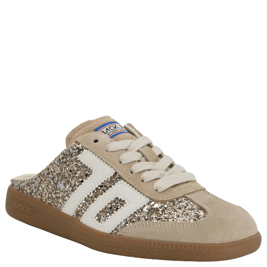 EASTER in GLITTER GOLD Backless Sneakers