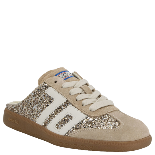 EASTER in GLITTER GOLD Backless Sneakers