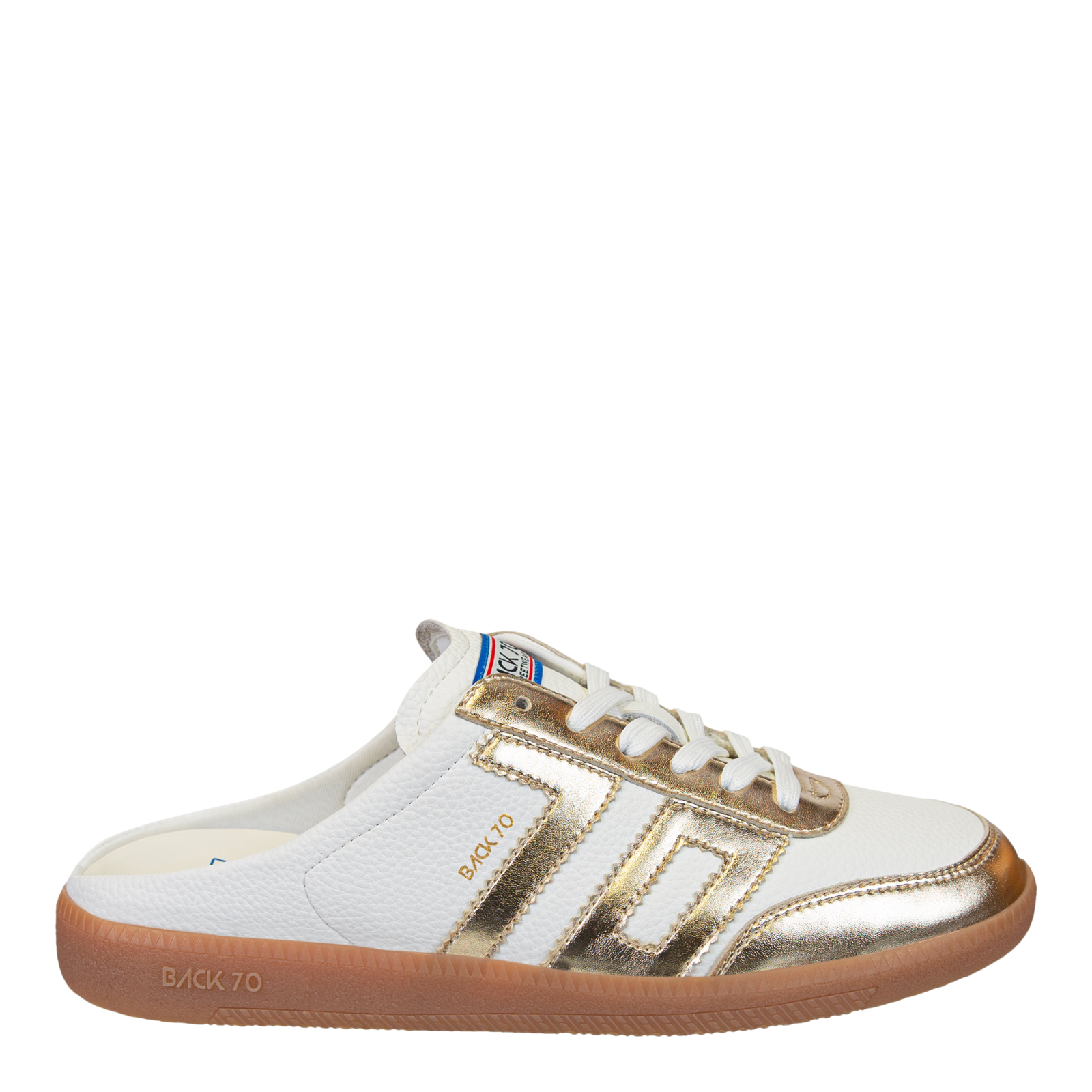 EASTER in METALLIC GOLD Backless Sneakers