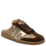 EASTER W26 in SNAKE GOLD Backless Sneakers