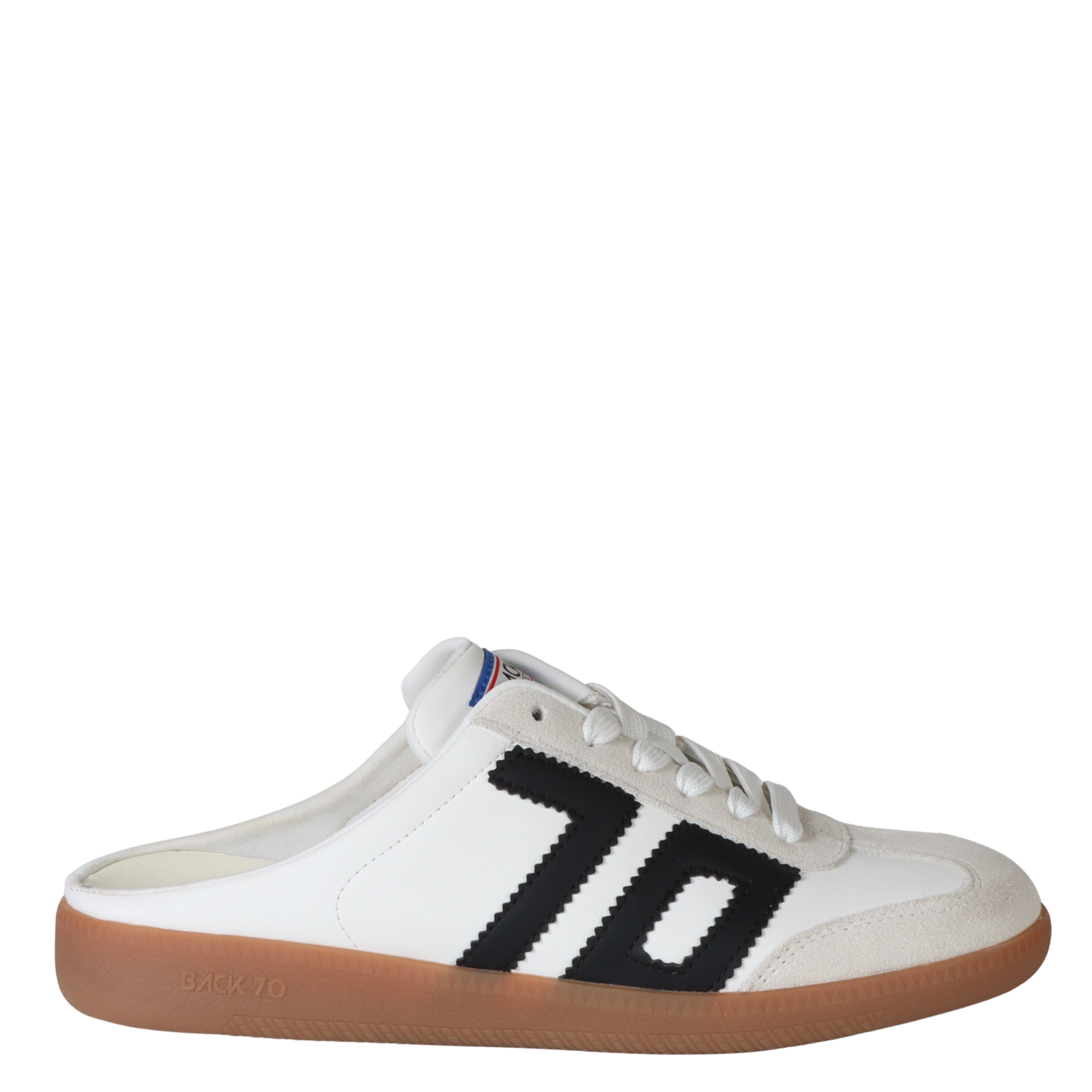 easter fl in tobacco white backless sneakers BACK 70 Sneaker / 41 on sneaker made for women who move too fast to waste time on fashion BACK 70 - Easter in