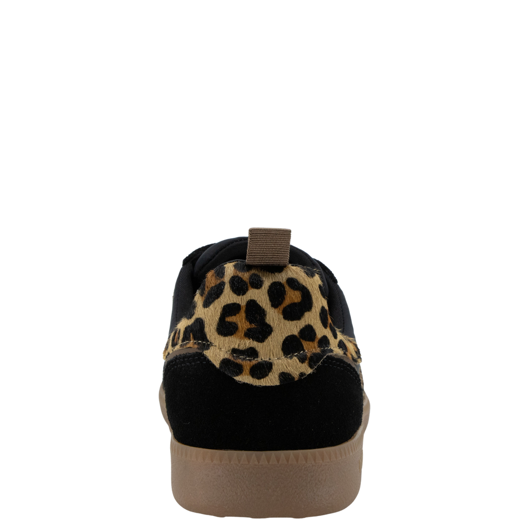 GHOST N in BLACK LEOPARD Sneakers
