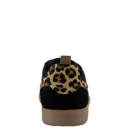 GHOST N in BLACK LEOPARD Sneakers