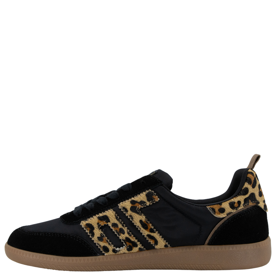 GHOST N in BLACK LEOPARD Sneakers