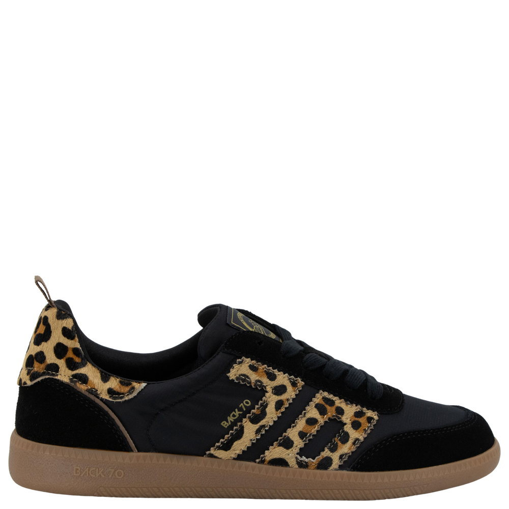 GHOST N in BLACK LEOPARD Sneakers