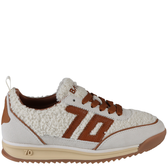JOGGER FT in MILK ICE CUOIO Sneakers