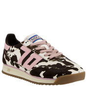 JOGGER L in COW BROWN WHITE PINK Sneakers