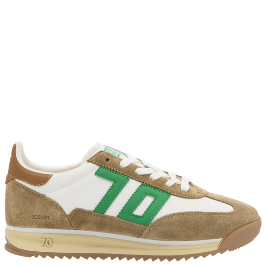 JOGGER M in WHITE CAMEL GREEN Sneakers