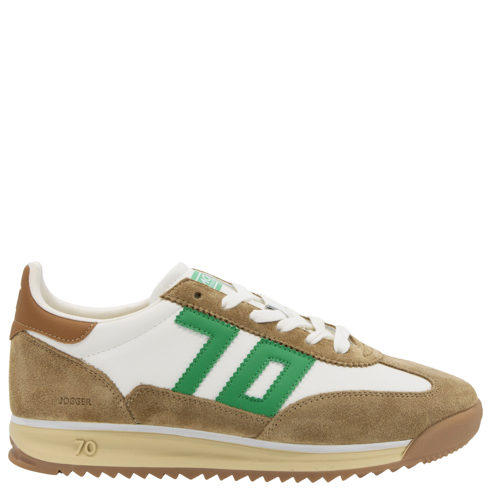 JOGGER M in WHITE CAMEL GREEN Sneakers