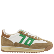 JOGGER M in WHITE CAMEL GREEN Sneakers