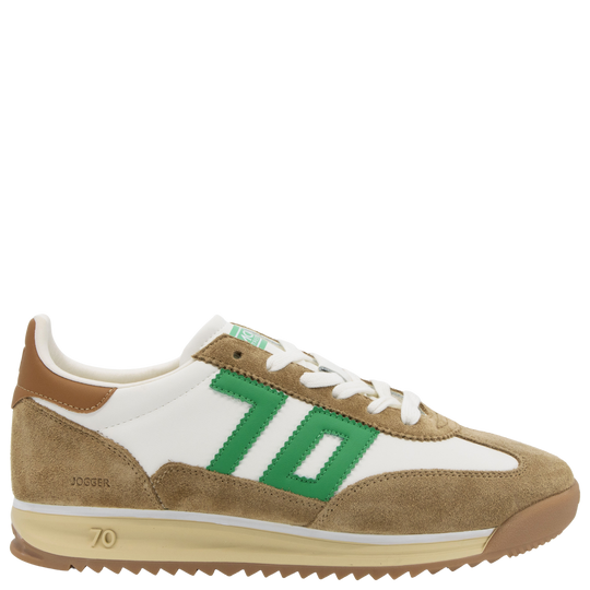 JOGGER M in WHITE CAMEL GREEN Sneakers