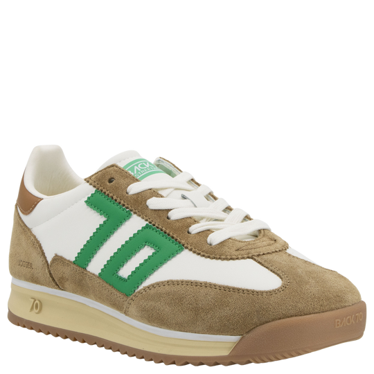 JOGGER M in WHITE CAMEL GREEN Sneakers