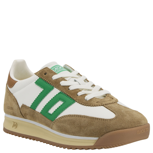 JOGGER M in WHITE CAMEL GREEN Sneakers