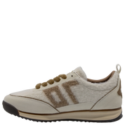 JOGGER W26 in BUTTER CUOIO, left view