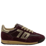 JOGGER W26 in WINE GOLD, right view
