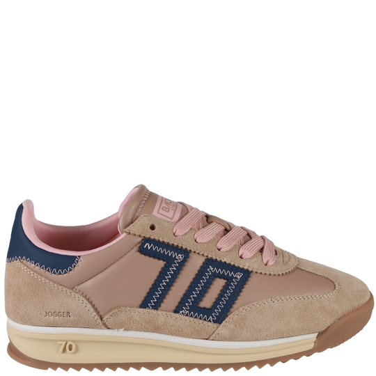 JOGGER Z in CAMEL NAVY PINK Sneakers
