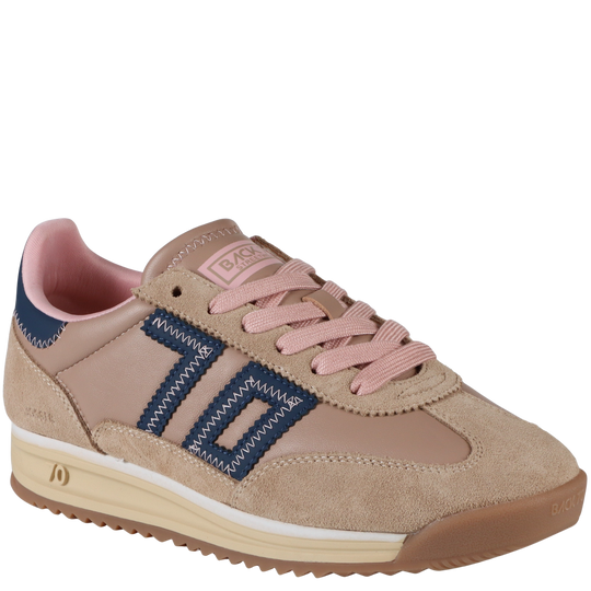 JOGGER Z in CAMEL NAVY PINK Sneakers