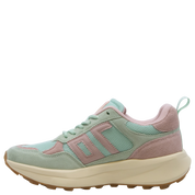 LIGHTNING in LIGHT GREEN PINK Sneakers