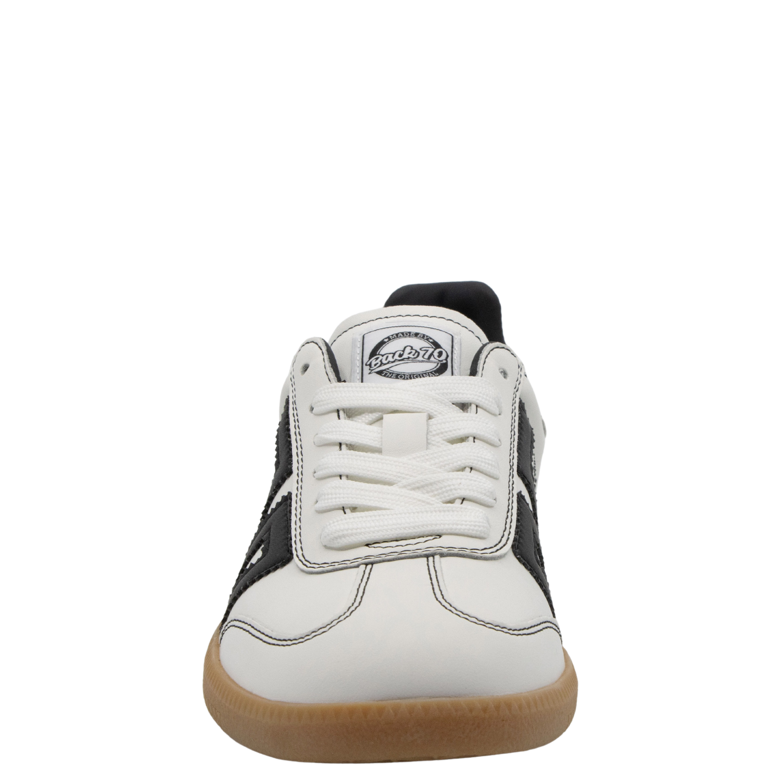 SHELLY in WHITE BLACK, front view