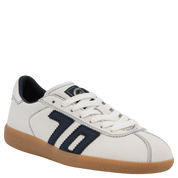SHELLY in WHITE NAVY Sneakers