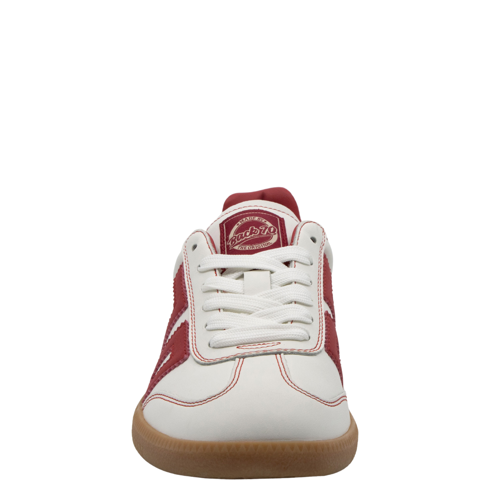 SHELLY in WHITE RED, front view
