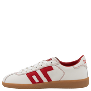 SHELLY in WHITE RED Sneakers