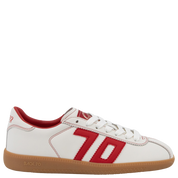 SHELLY in WHITE RED Sneakers