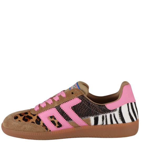 SQUID in LEOPARD ZEBRA FUXIA Sneakers